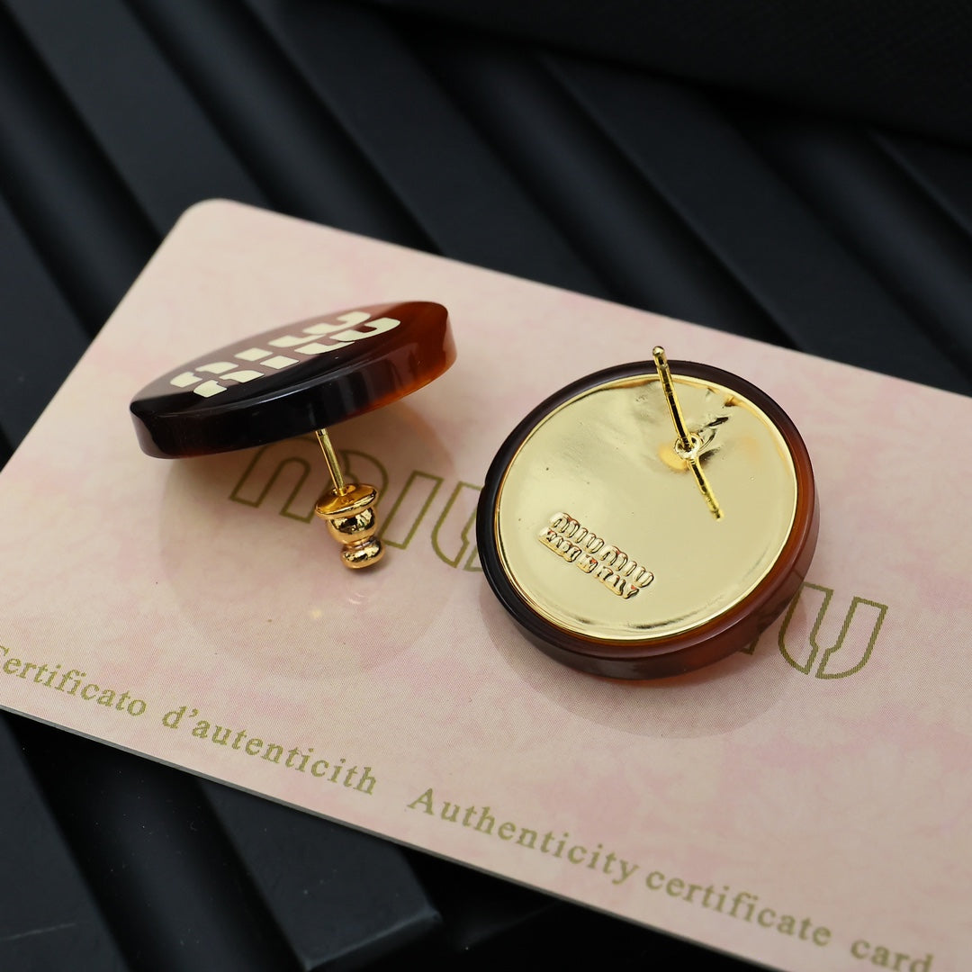 resin Stud Earrings for women - alternate angle view 7