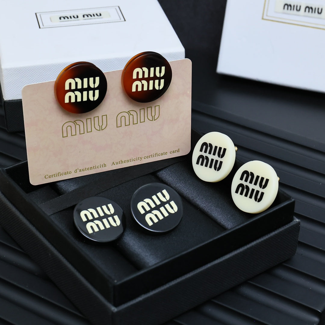 resin Stud Earrings for women - alternate angle view 8