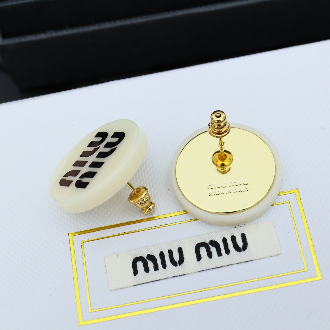 resin Stud Earrings for women - alternate angle view 5