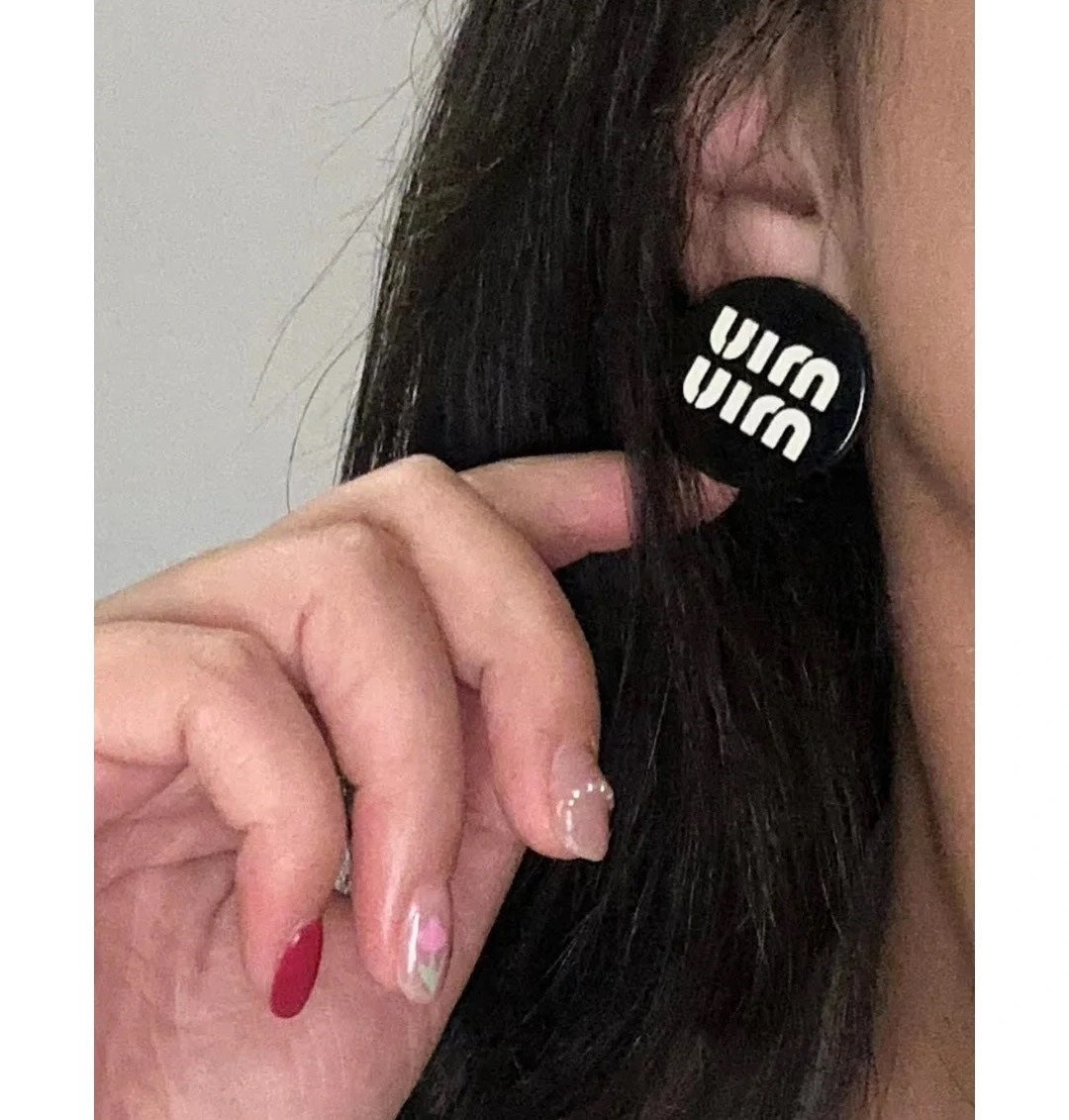 resin Stud Earrings for women - alternate angle view 8