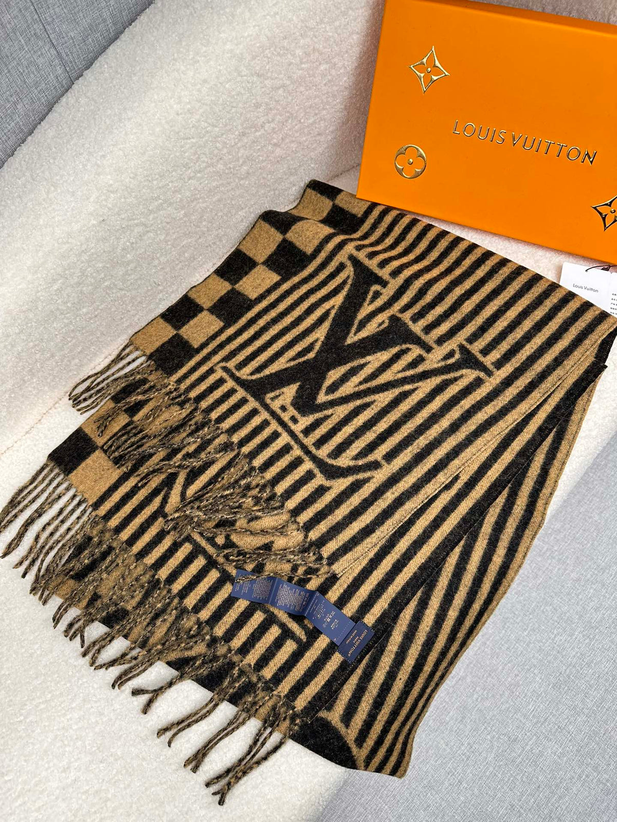 two-tone velvet floral Shawl for men - alternate angle view 3