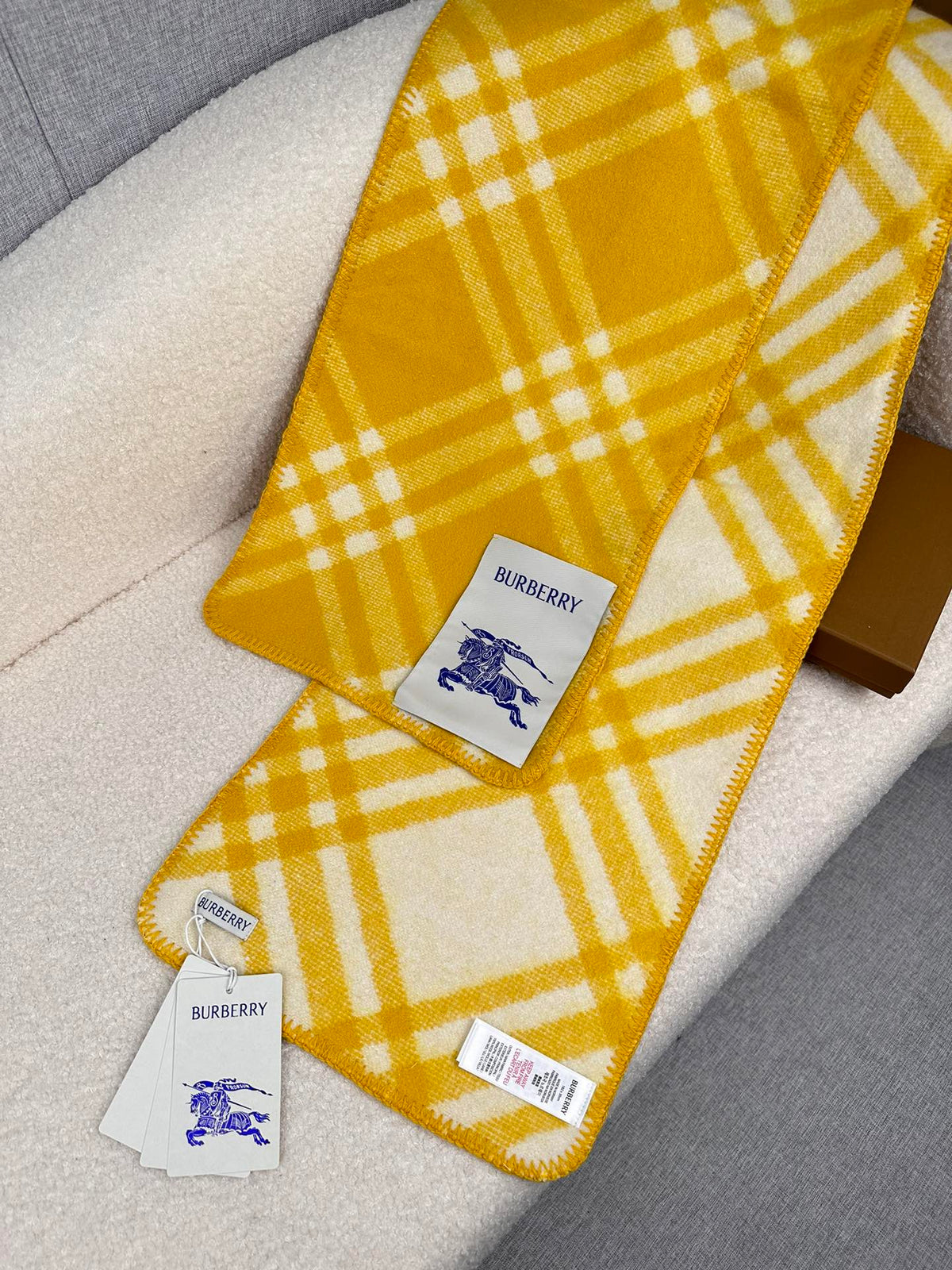 yellow velvet inlaid Scarf for women - alternate angle view 7