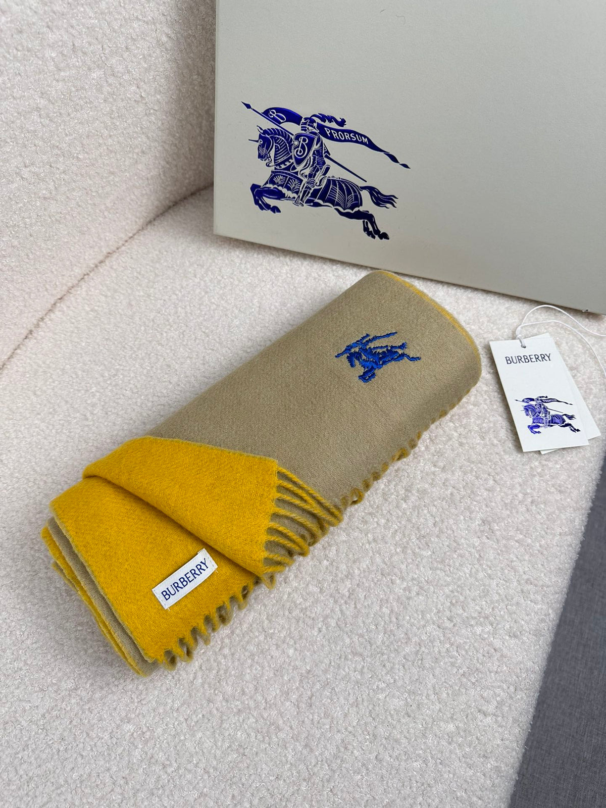 velvet minimalist Scarf for men - alternate angle view 2