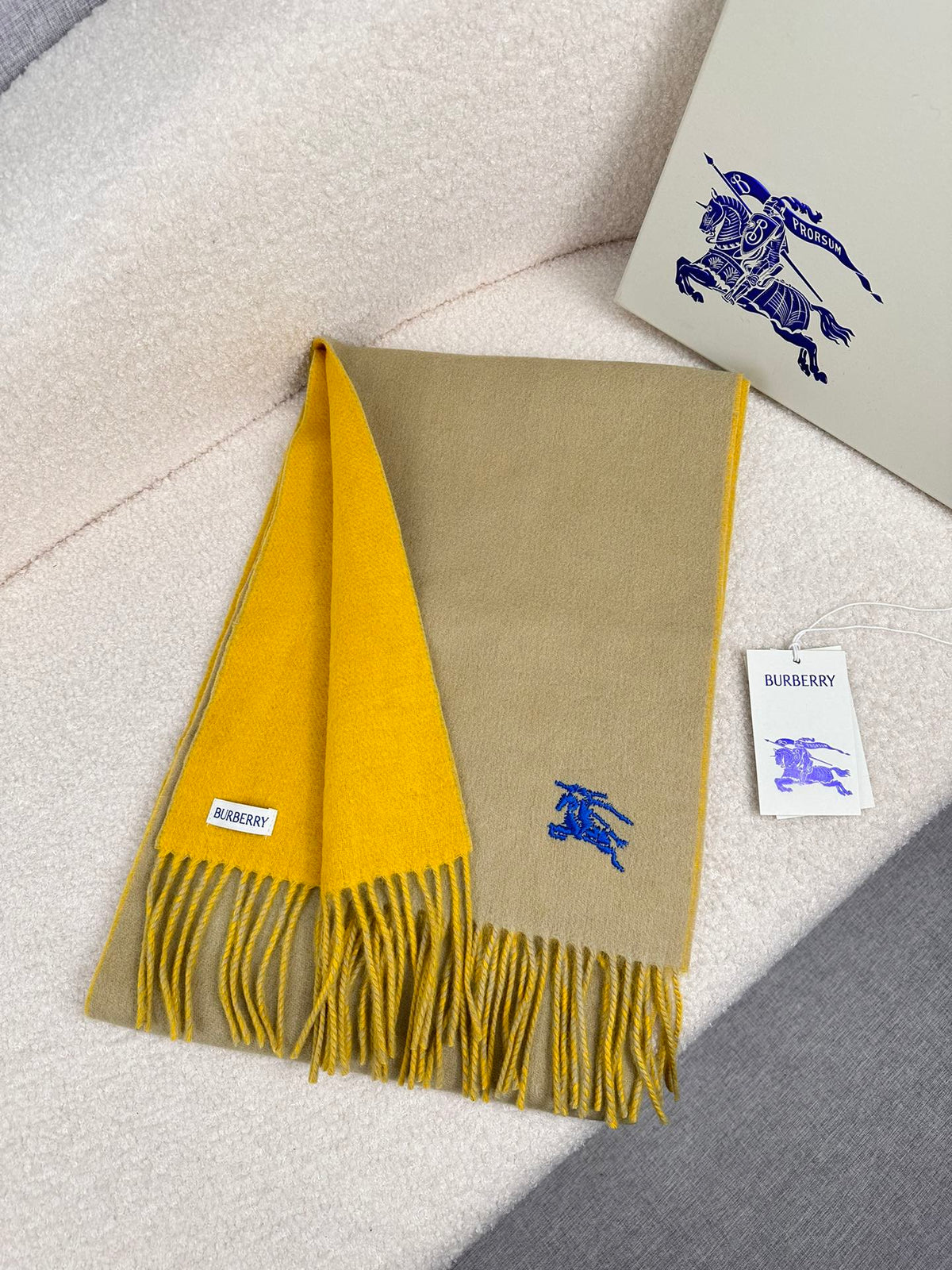 velvet minimalist Scarf for men - alternate angle view 3