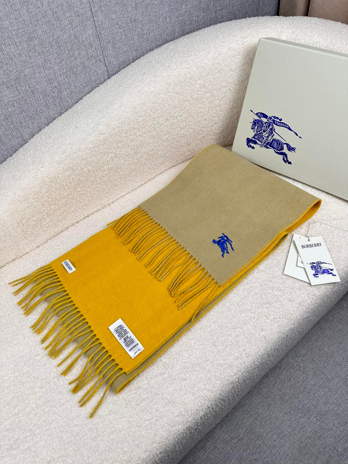 velvet minimalist Scarf for men - alternate angle view 4