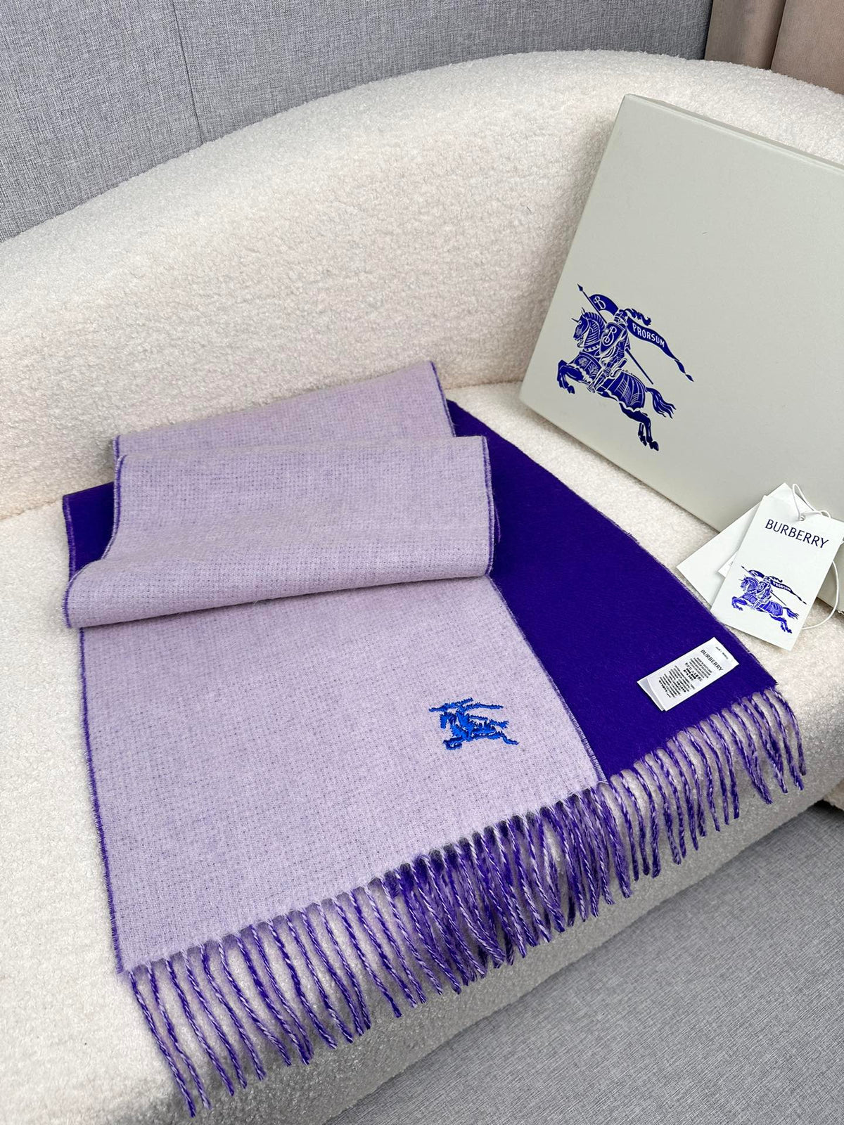 velvet minimalist Scarf for men - alternate angle view 7
