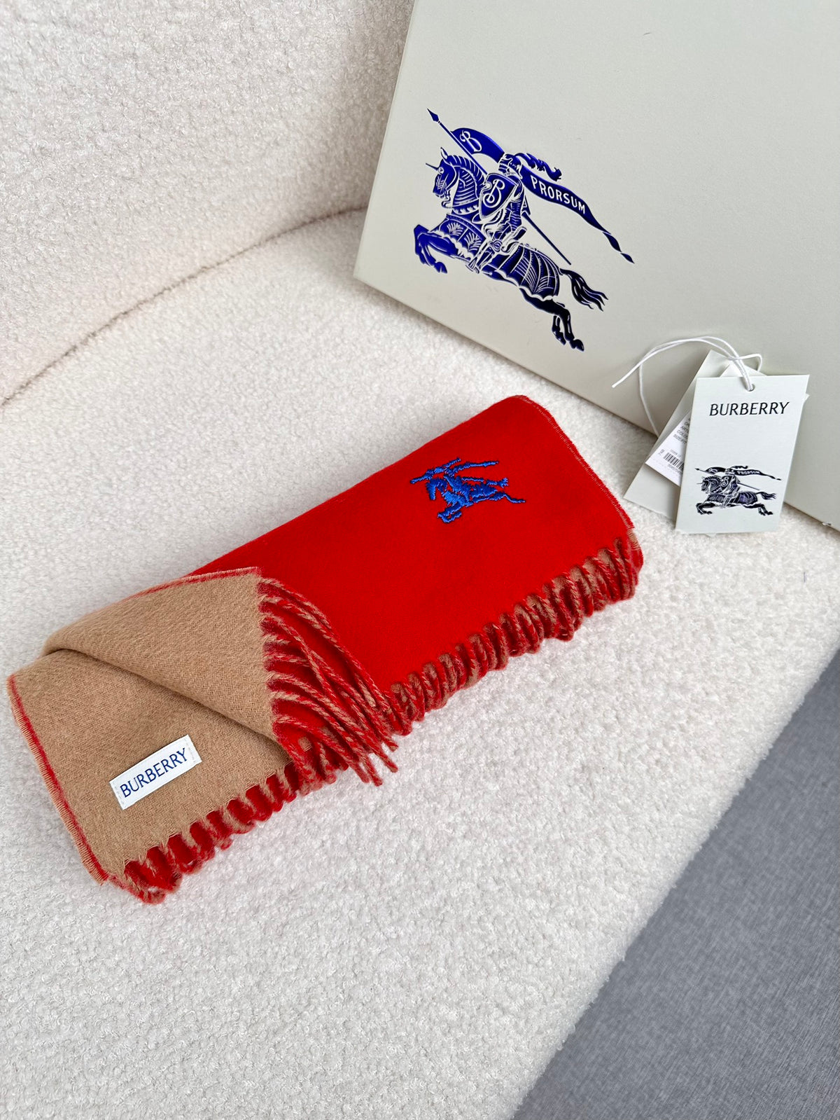 velvet minimalist Scarf for men - alternate angle view 2