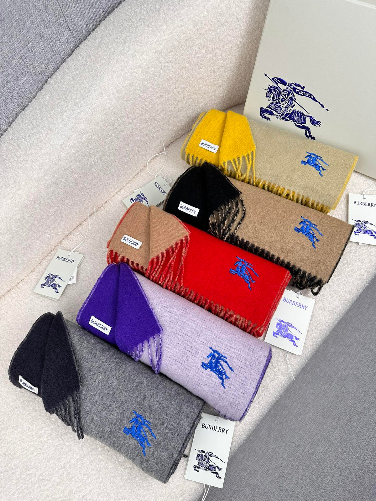 velvet minimalist Scarf for men - alternate angle view 9