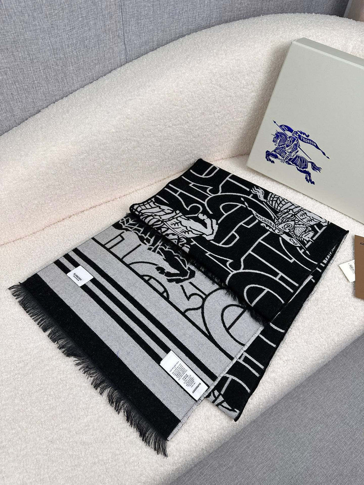 velvet letter Shawl for women - alternate angle view 6