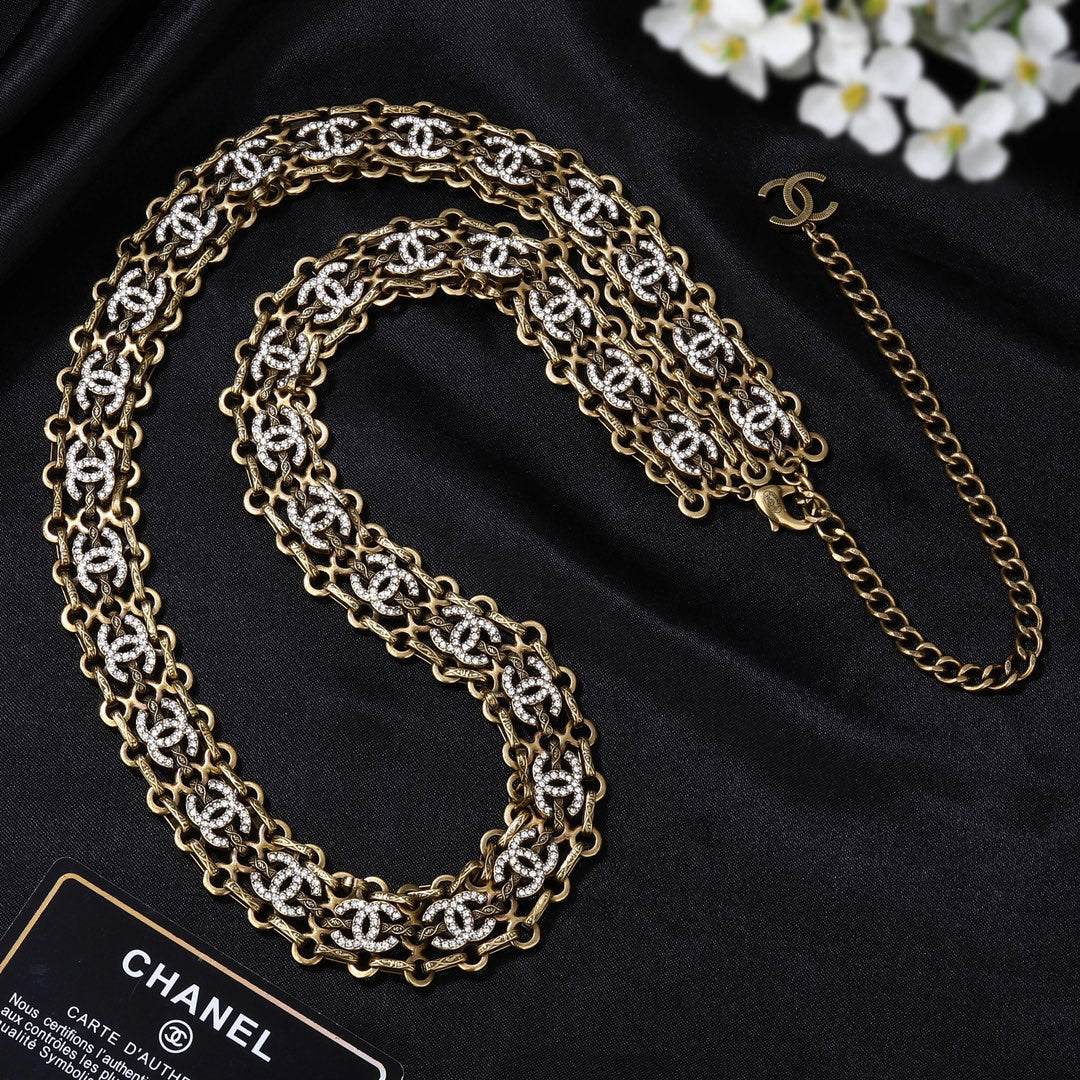 yellow brass Waist Chain for women - alternate angle view 14