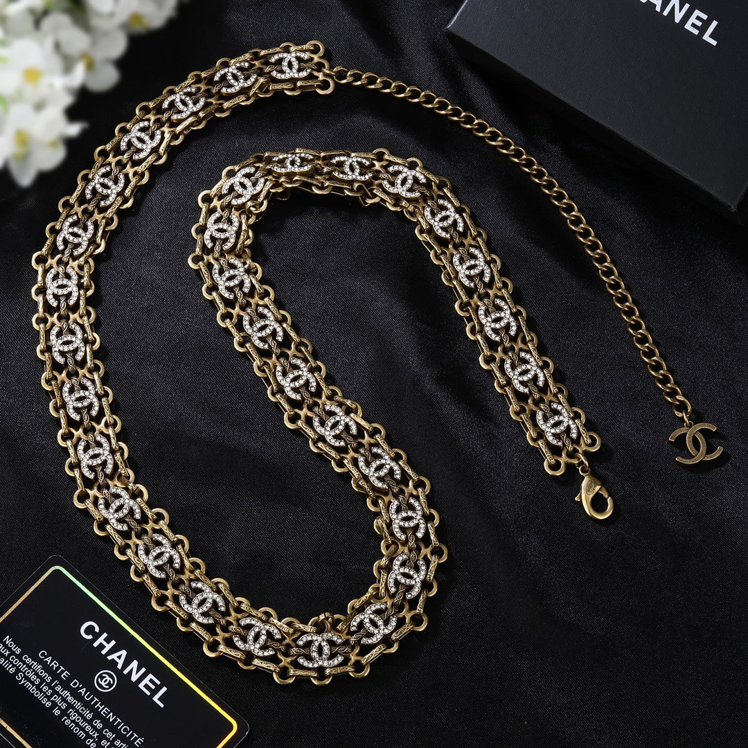 yellow brass Waist Chain for women - alternate angle view 16