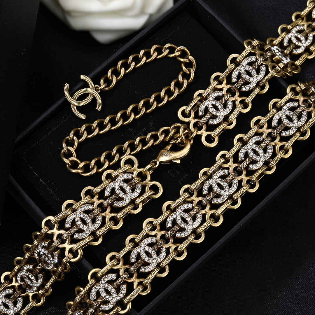 yellow brass Waist Chain for women - alternate angle view 13