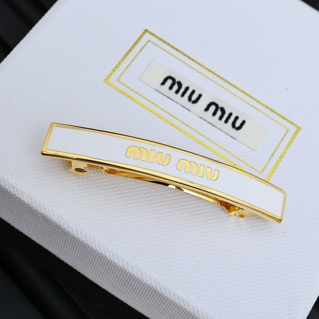 enamel minimalist Hair Clip for women - alternate angle view 2