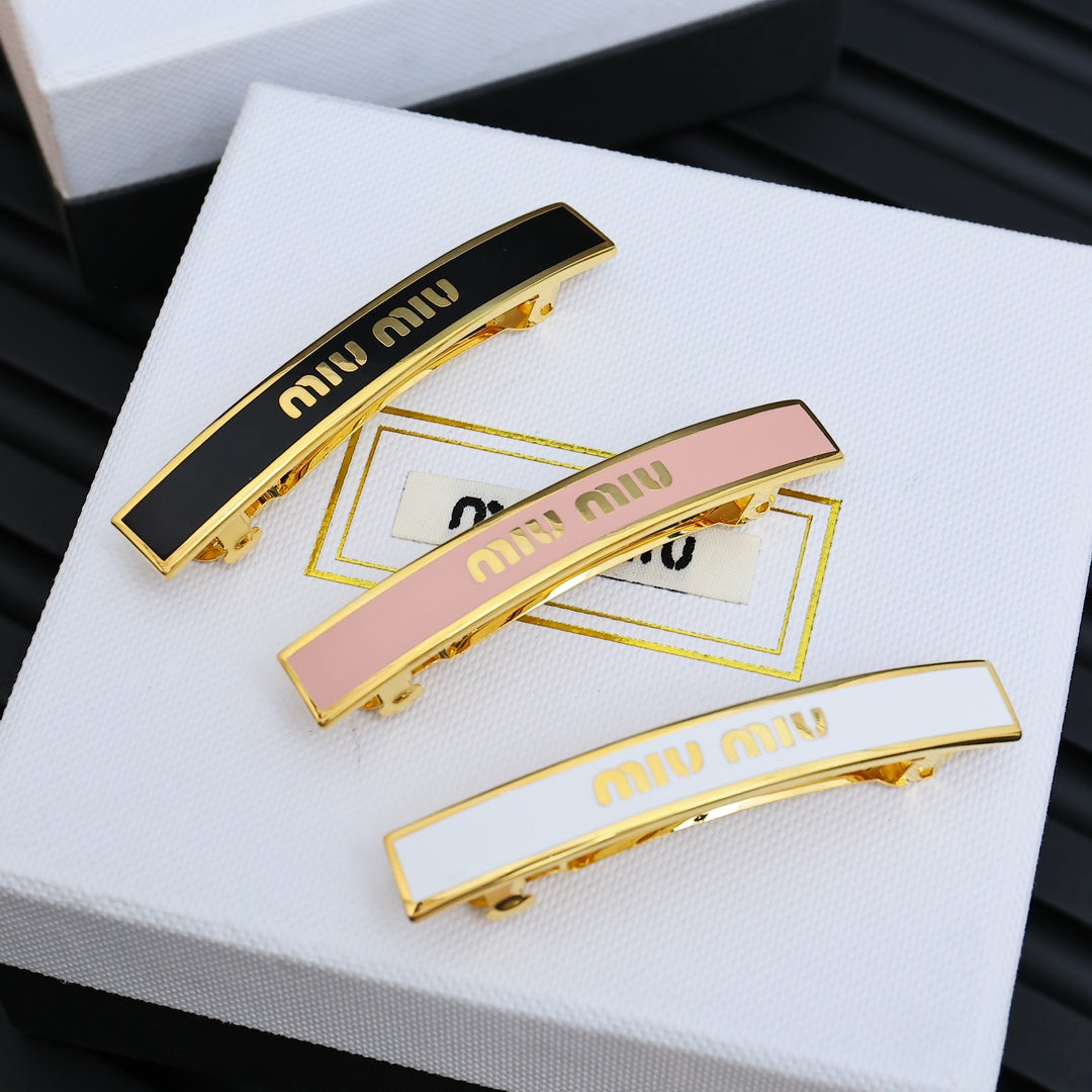 enamel minimalist Hair Clip for women - alternate angle view 6