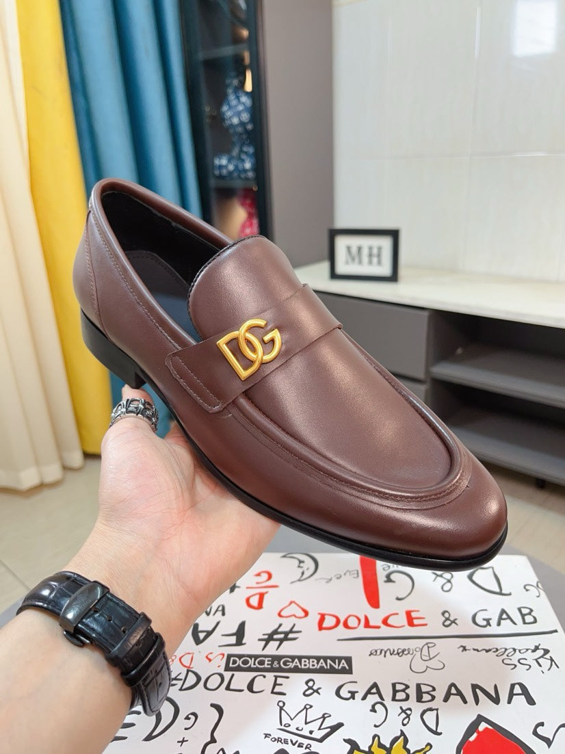 Dolce & Gabbana DG Men's Dress Shoes in Premium Calfskin
