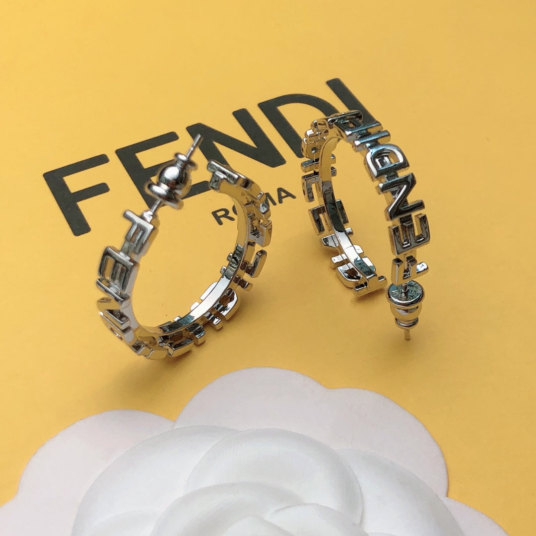 yellow brass delicate Stud Earrings for kids - alternate angle view 6