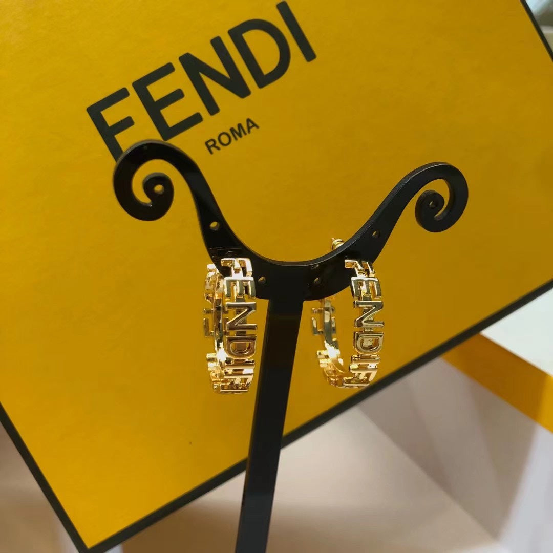 yellow brass delicate Stud Earrings for kids - alternate angle view 8