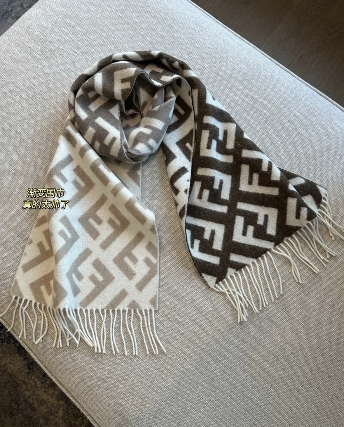 contrast color velvet tassel Shawl for women - alternate angle view 4