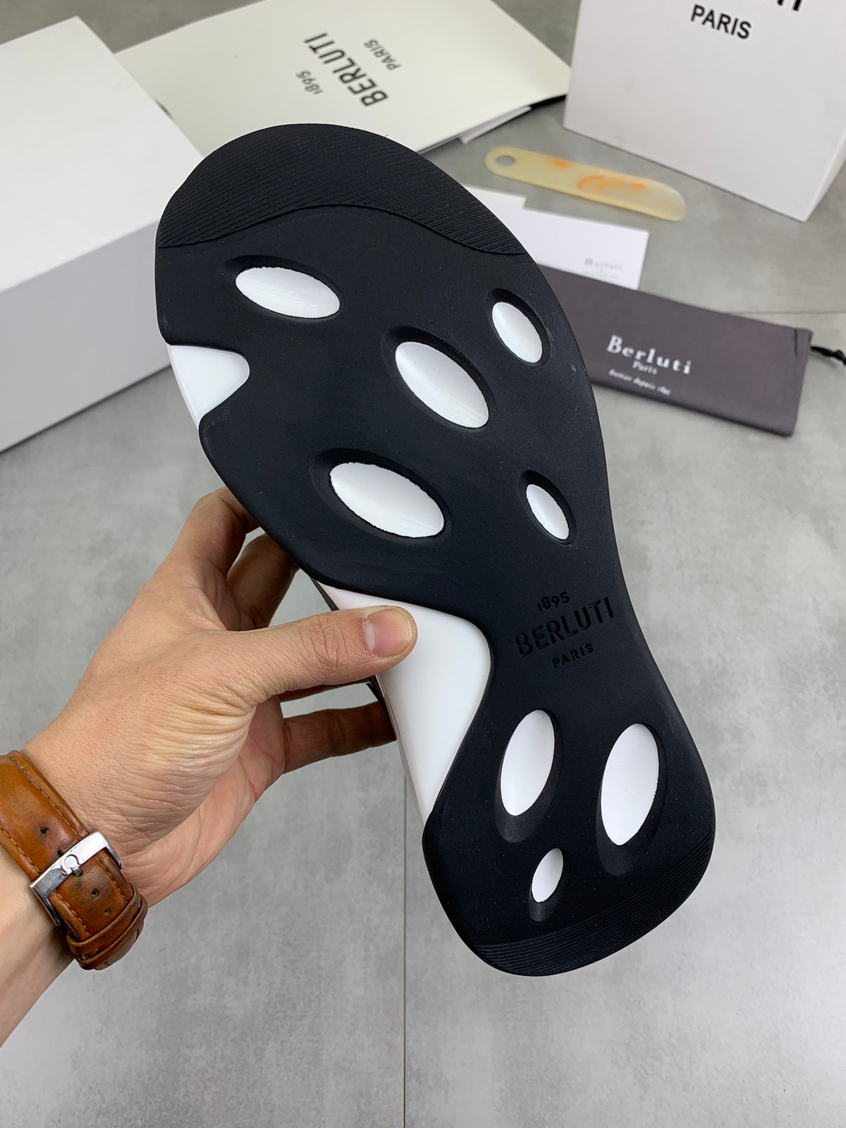 Berluti Men's Edge-Last Leather Casual Shoes