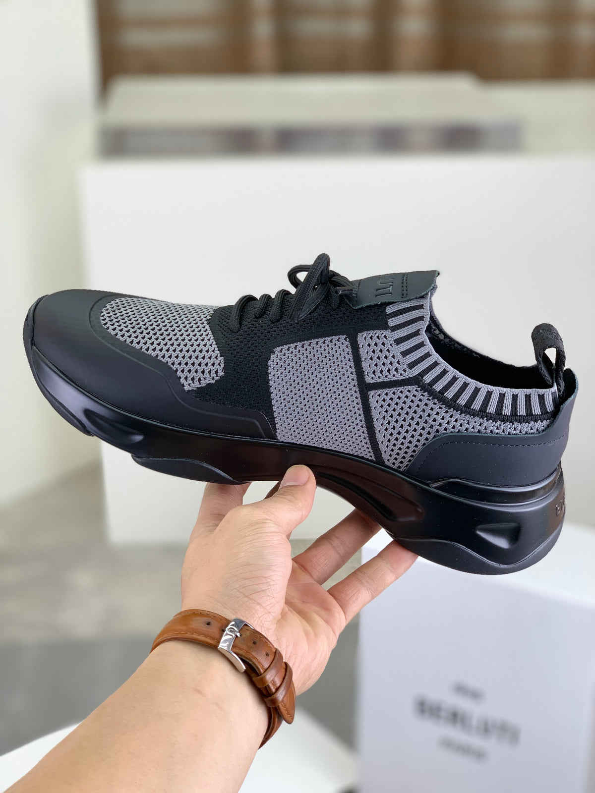 Berluti Men's Edge-Last Leather Casual Shoes
