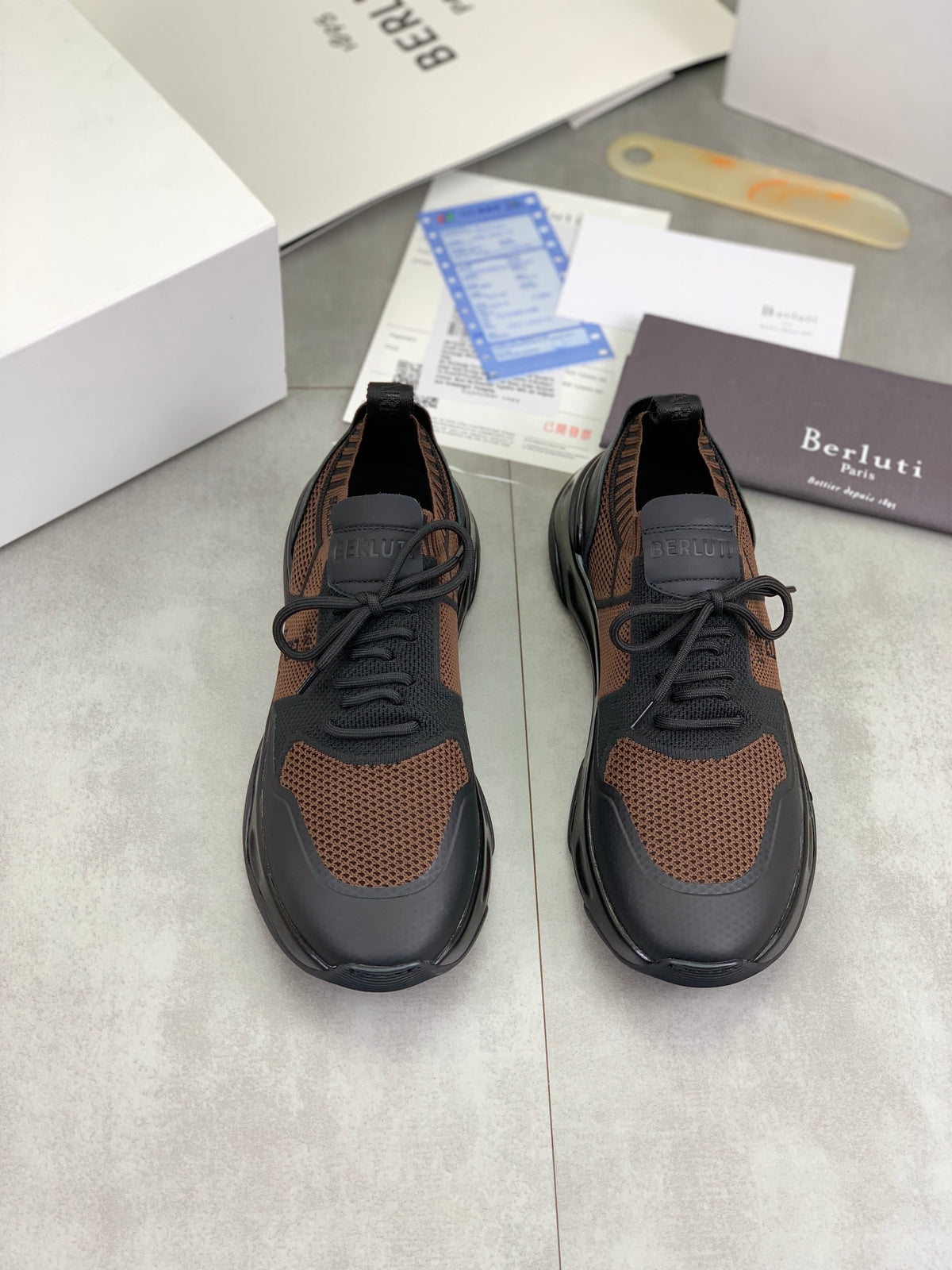 Berluti Men's Edge-Last Leather Casual Shoes