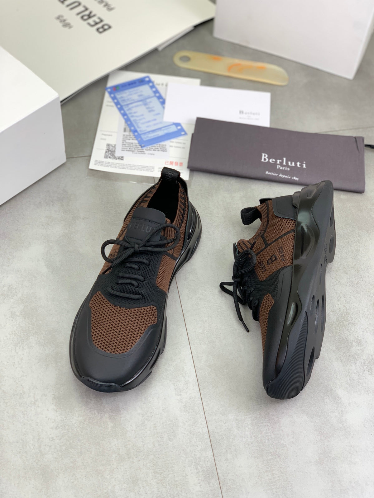 Berluti Men's Edge-Last Leather Casual Shoes