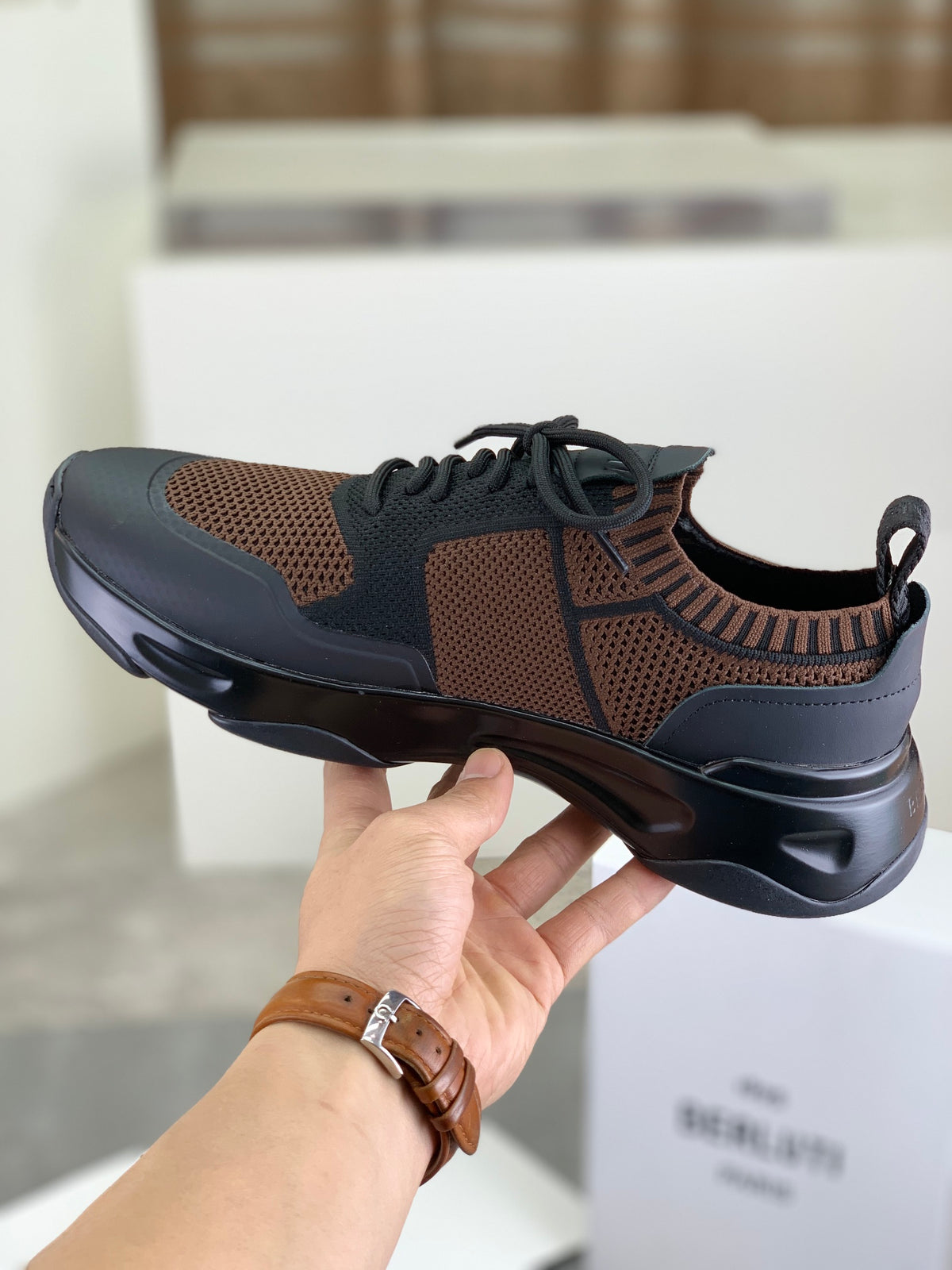 Berluti Men's Edge-Last Leather Casual Shoes