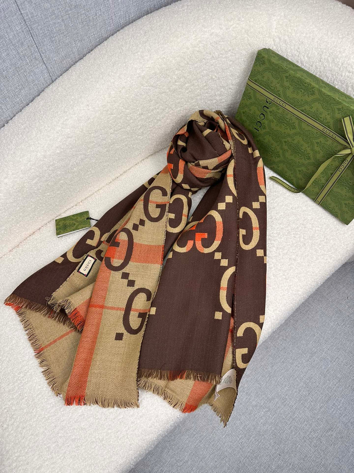 contrast color floral Scarf for women - alternate angle view 8
