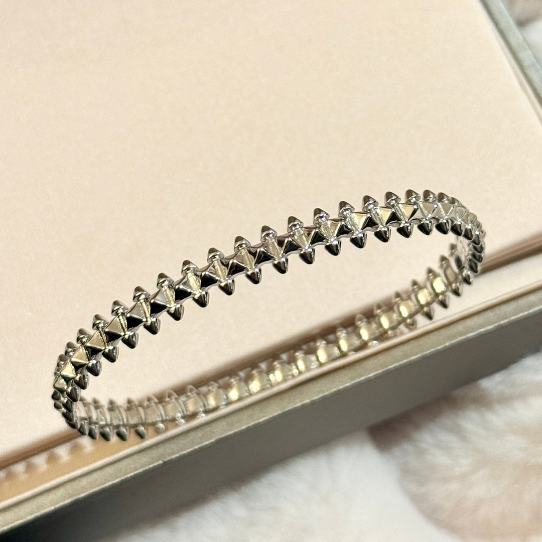 gold inlaid Bangle for women - alternate angle view 7