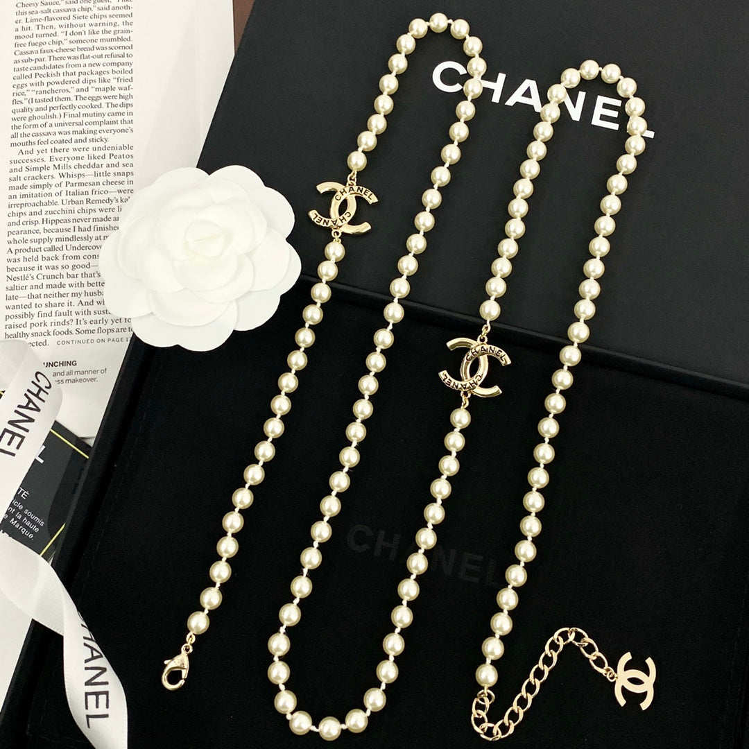 black and gold pearl letter Sweater for women - alternate angle view 2