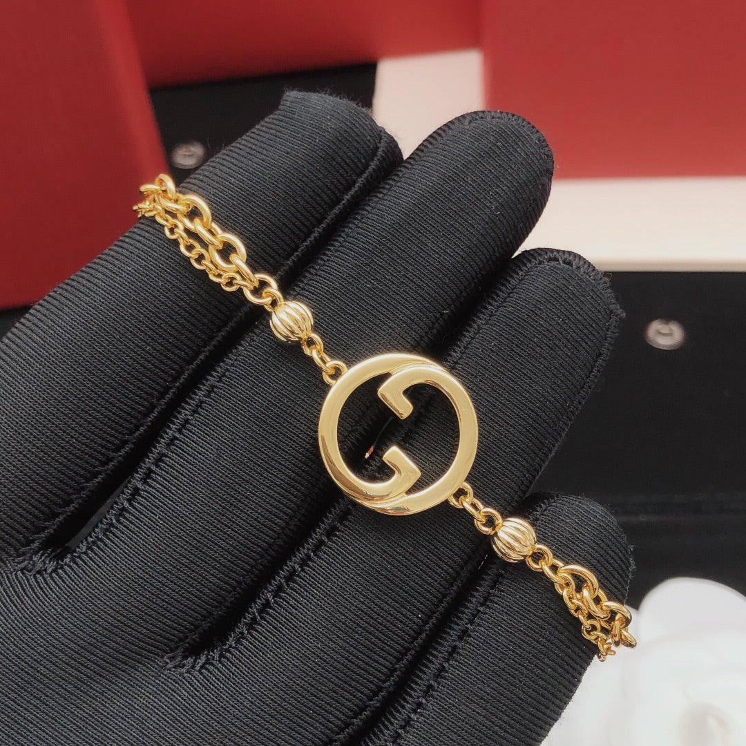 yellow brass Bracelet for women - alternate angle view 4