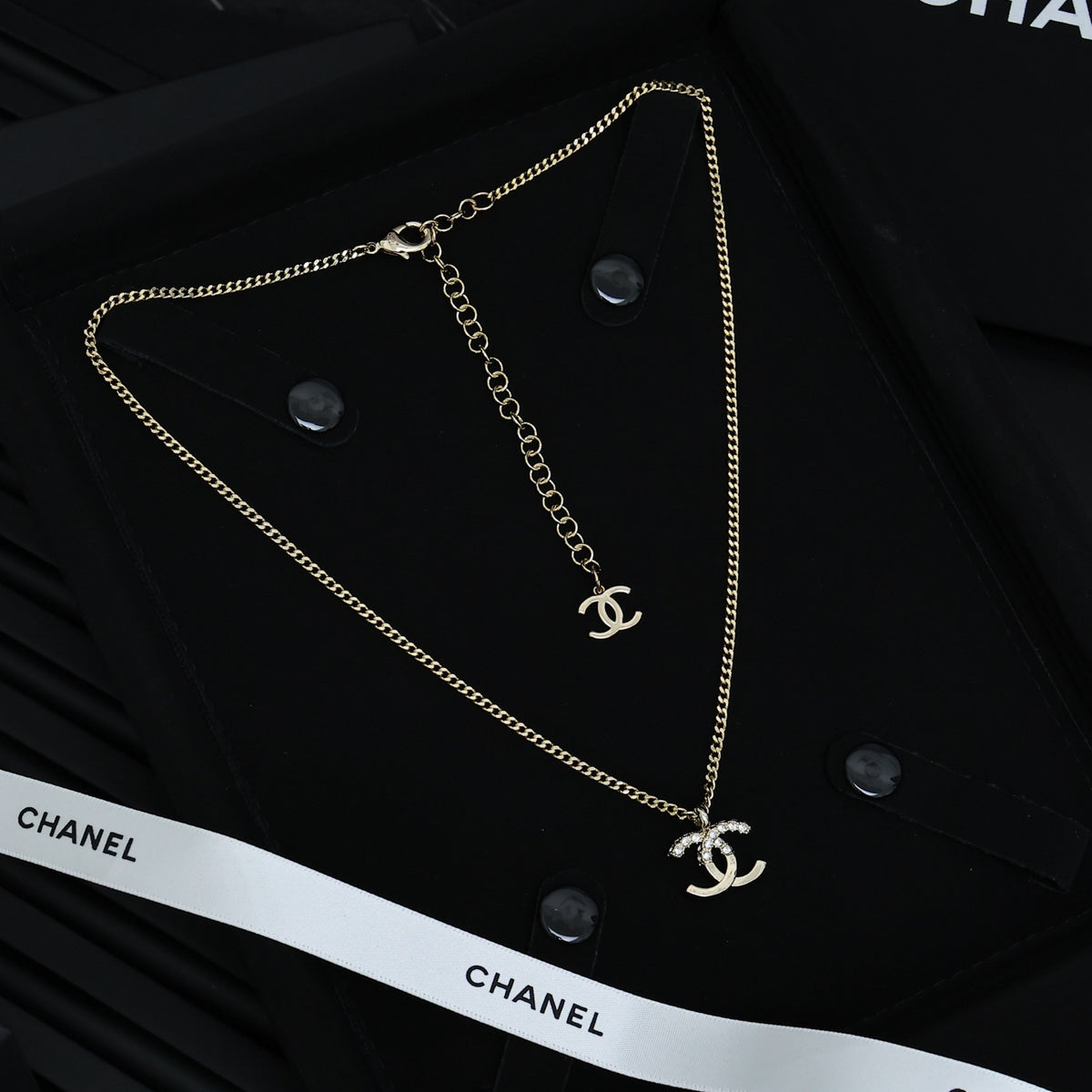crystal letter Necklace for women - product detail view