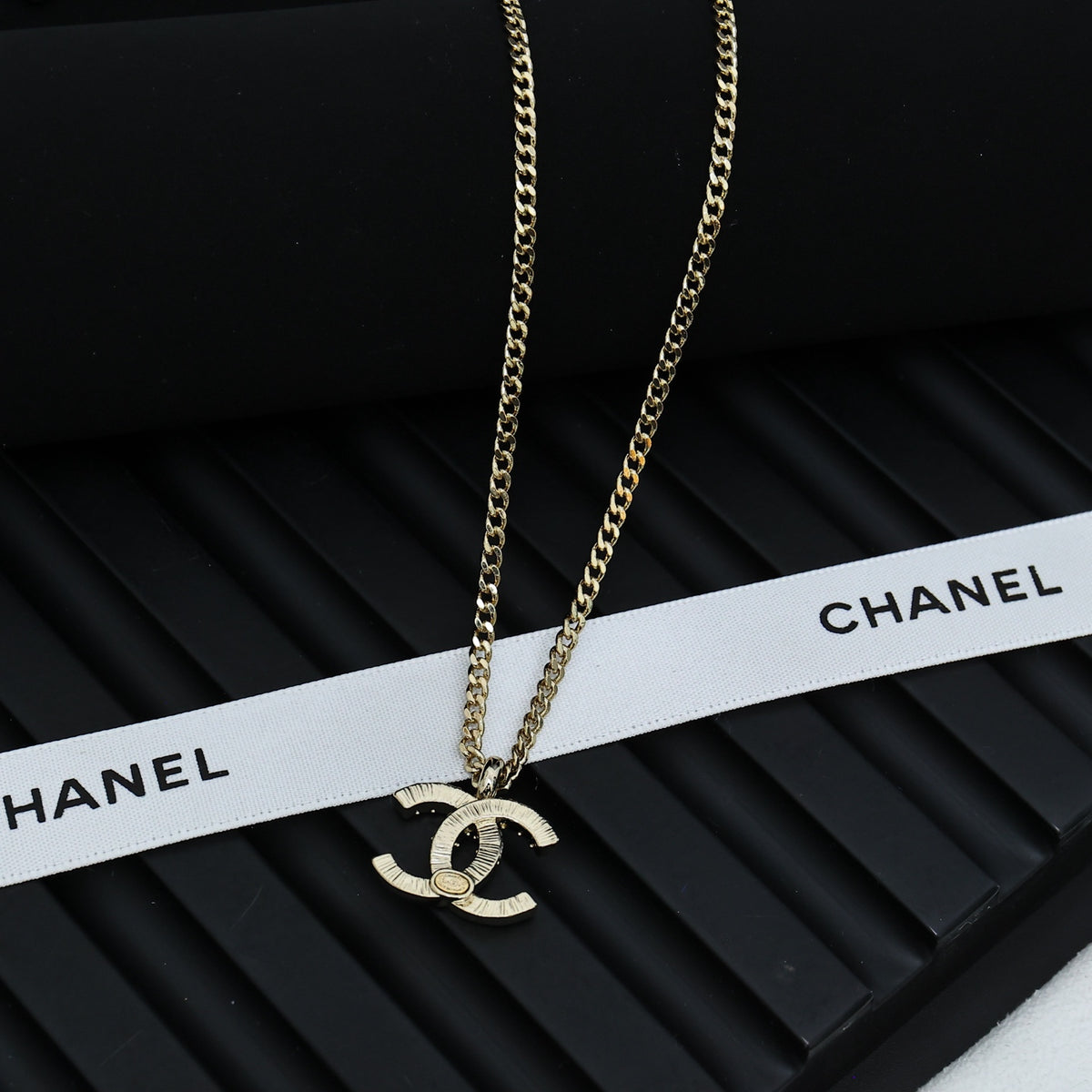 crystal letter Necklace for women - alternate angle view 4