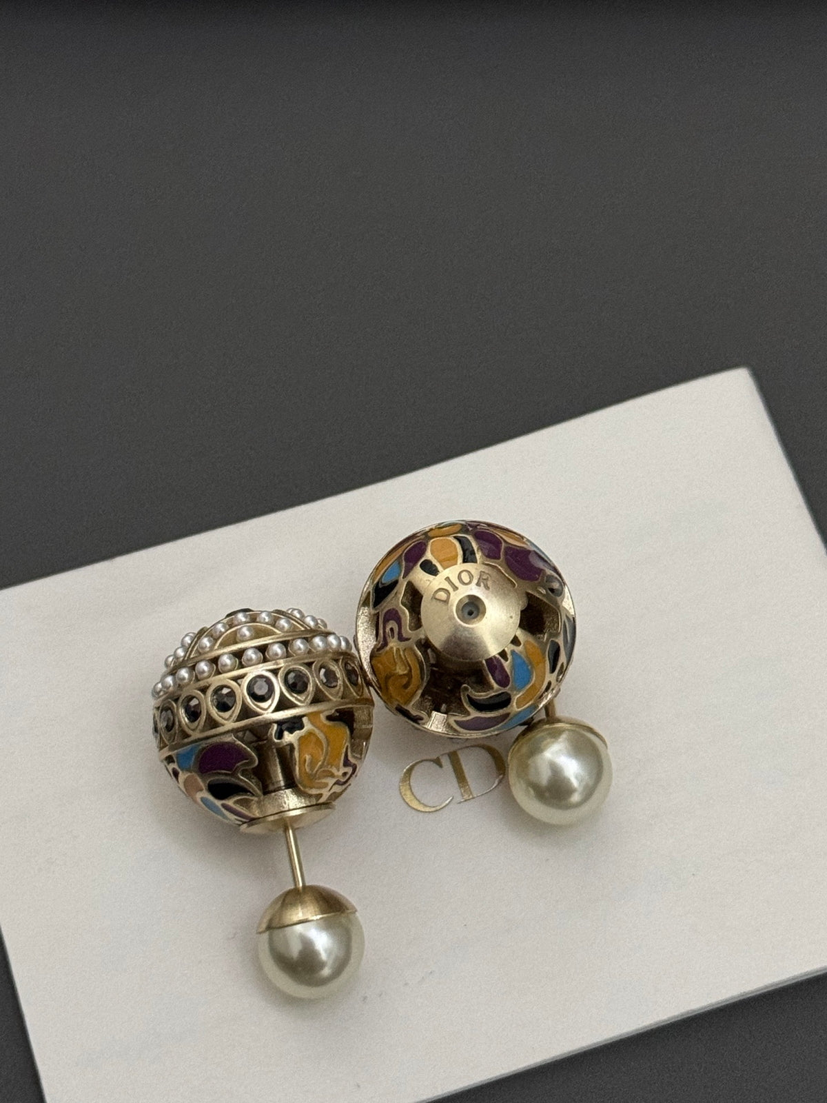 pearl Stud Earrings for women - alternate angle view 3
