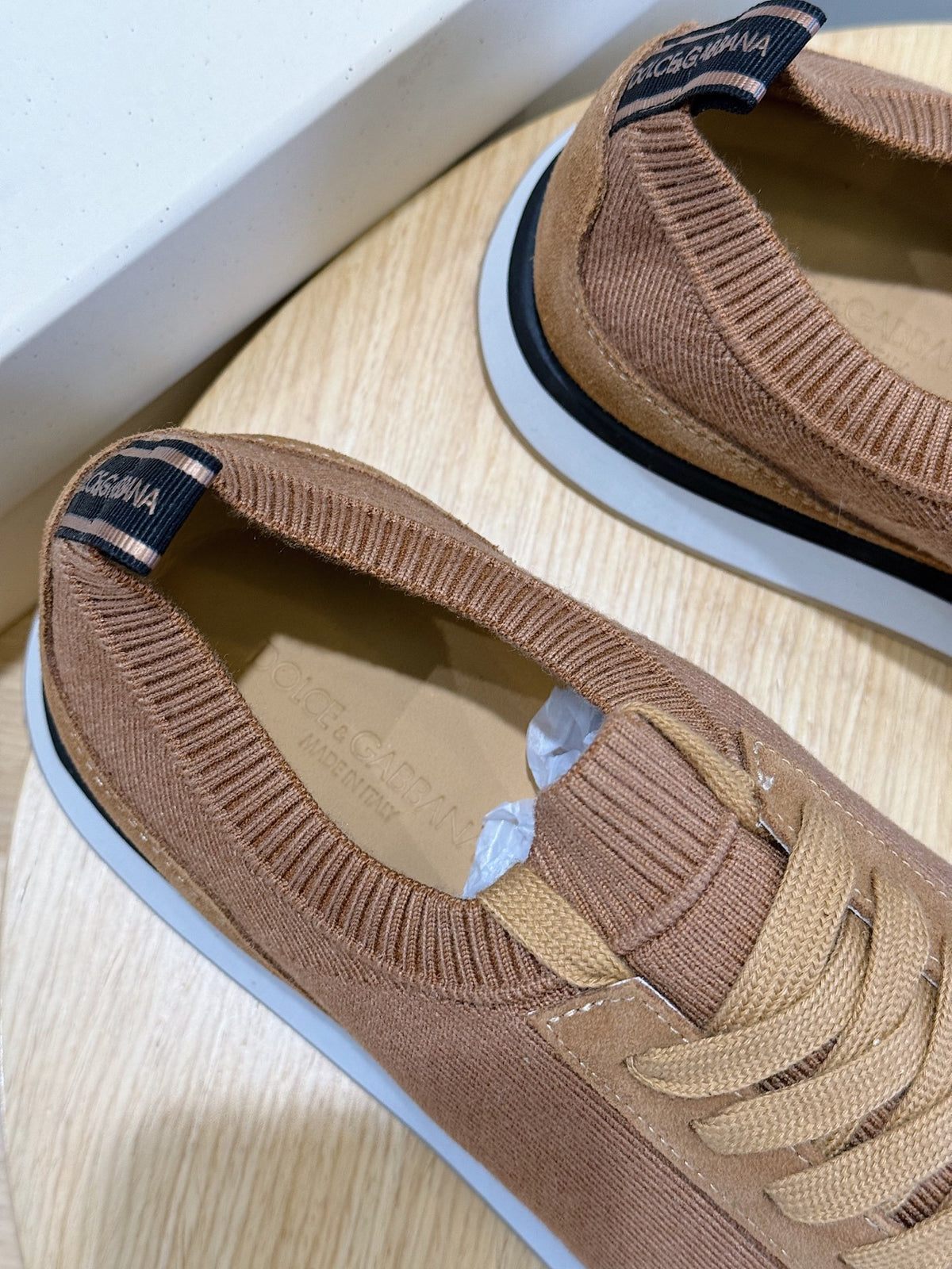 Dolce & Gabbana DG Cushion Mixed-Material Casual Sneakers