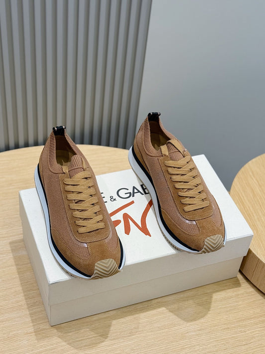 Dolce & Gabbana DG Cushion Mixed-Material Casual Sneakers