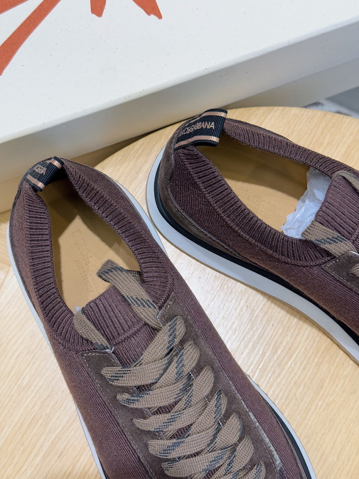 Dolce & Gabbana DG Cushion Mixed-Material Casual Sneakers