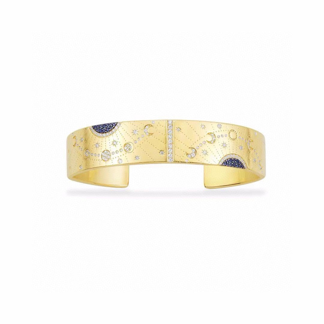gold moon Bangle for women - product detail view