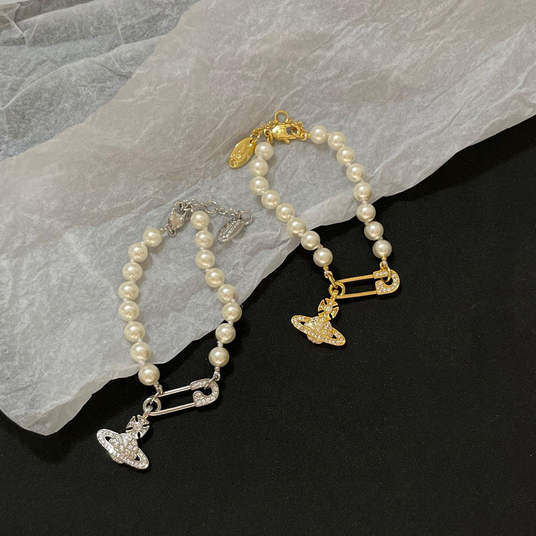 pink pearl Jewelry Set for kids - product detail view
