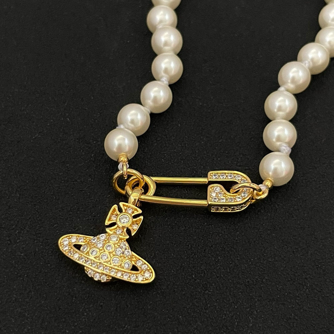 pink pearl Jewelry Set for kids - alternate angle view 3
