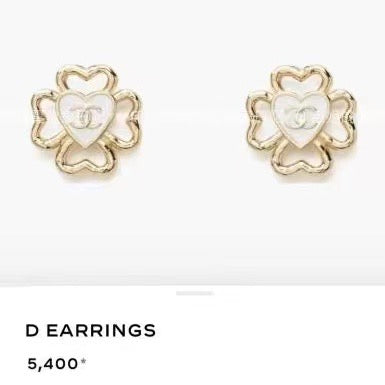 heart Stud Earrings for unisex couple - product detail view