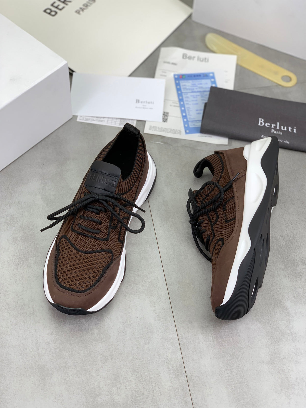 Berluti Men's Edge-Last Leather Casual Shoes