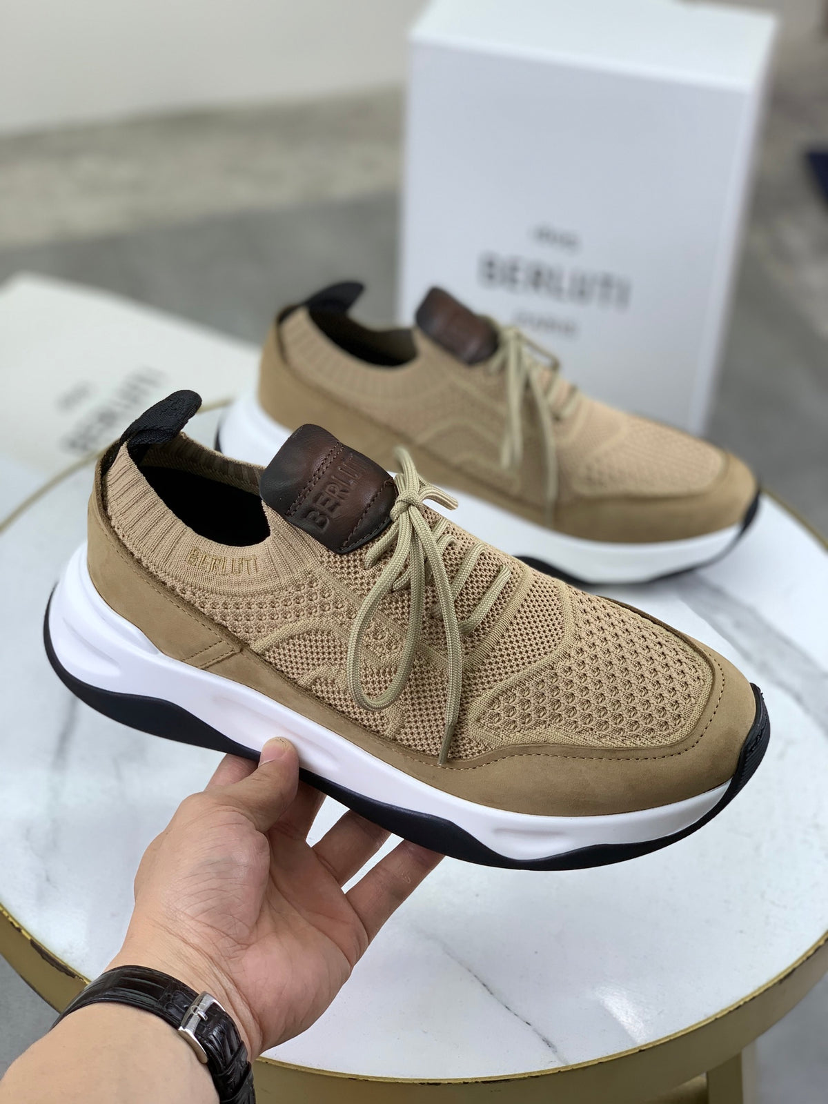 Berluti Men's Edge-Last Leather Casual Shoes