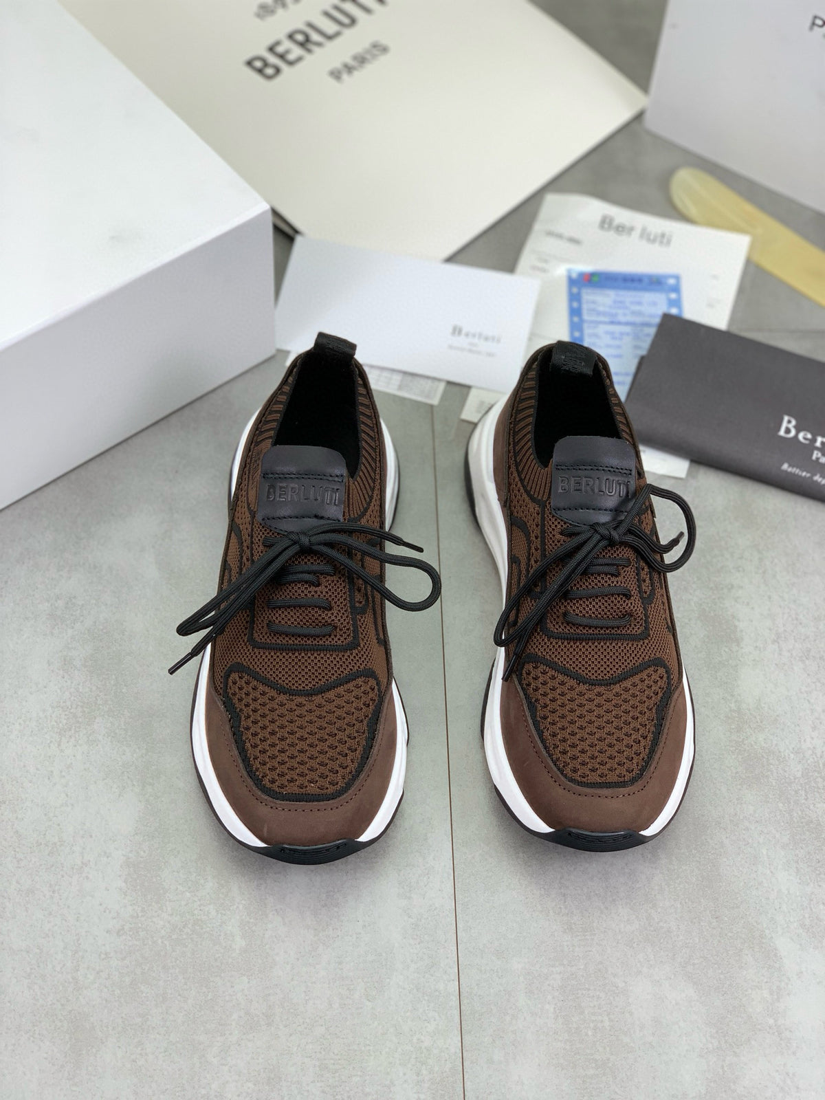Berluti Men's Edge-Last Leather Casual Shoes