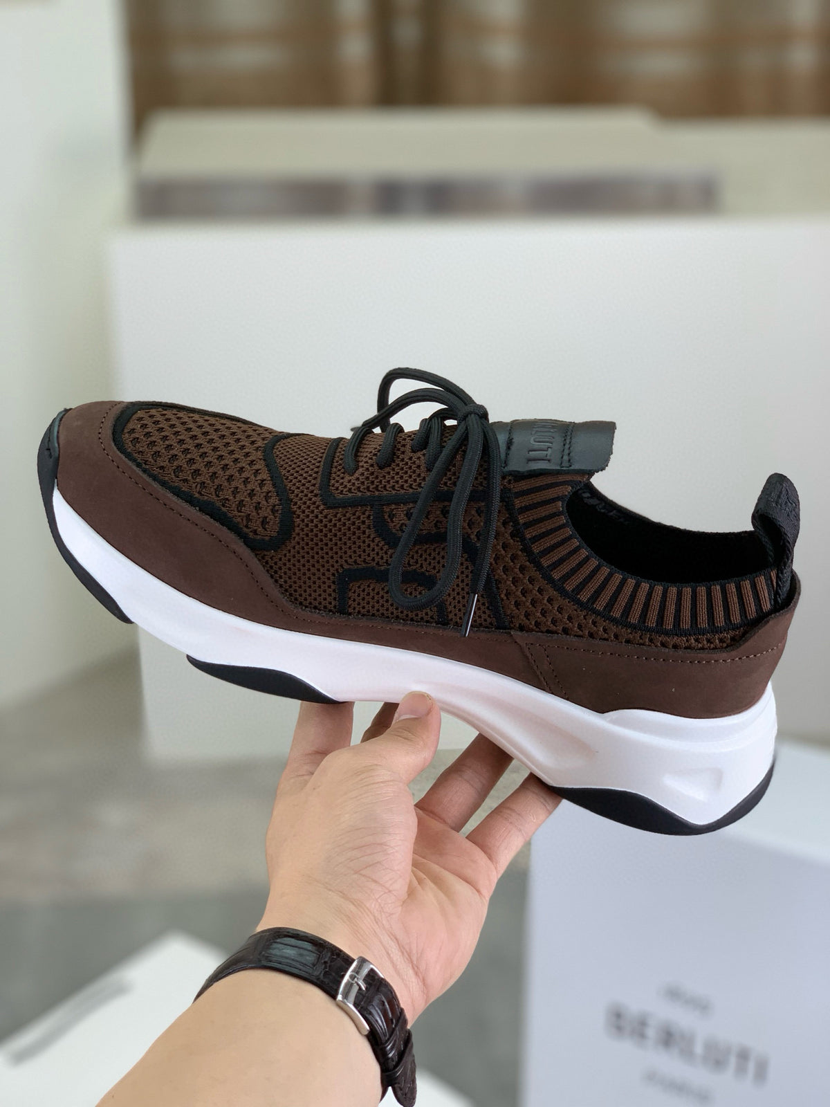 Berluti Men's Edge-Last Leather Casual Shoes