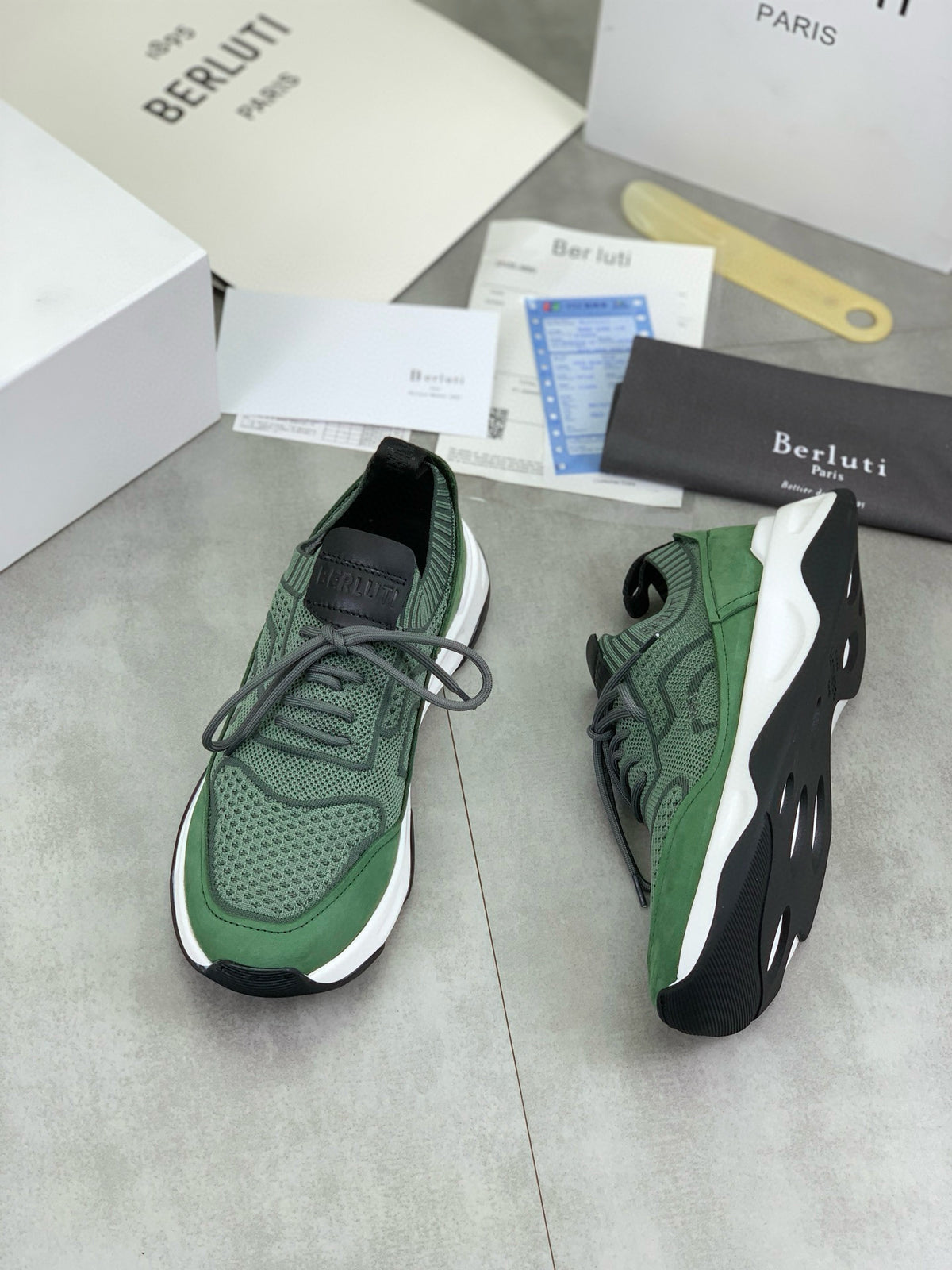 Berluti Men's Edge-Last Leather Casual Shoes