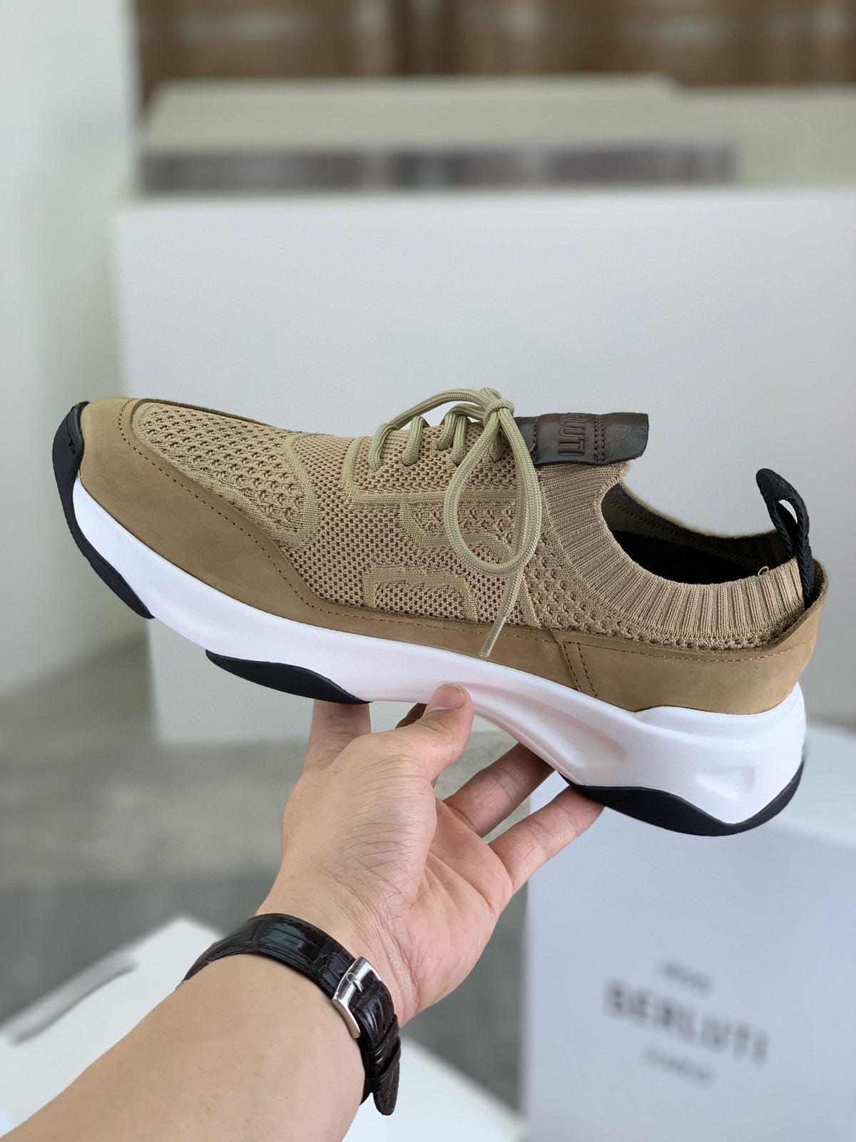 Berluti Men's Edge-Last Leather Casual Shoes