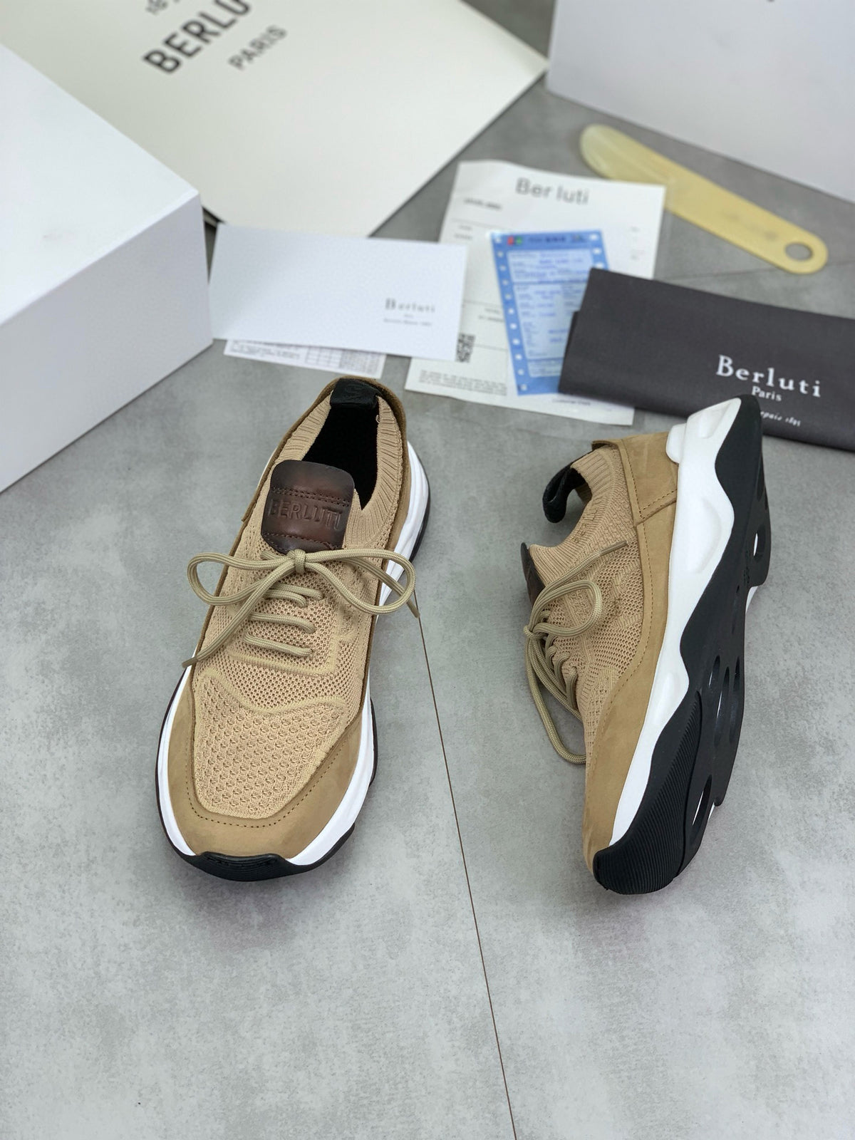Berluti Men's Edge-Last Leather Casual Shoes