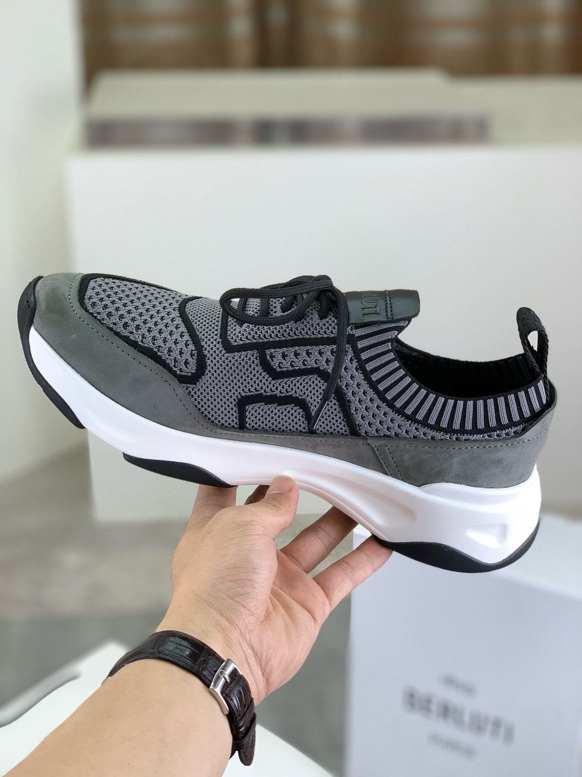 Berluti Men's Edge-Last Leather Casual Shoes