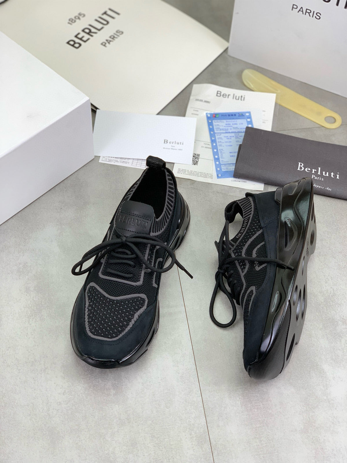 Berluti Men's Edge-Last Leather Casual Shoes